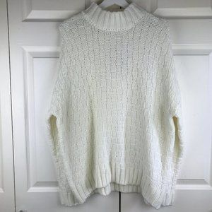 ONE A Sweater Long Sleeves Winter White  NWT XL